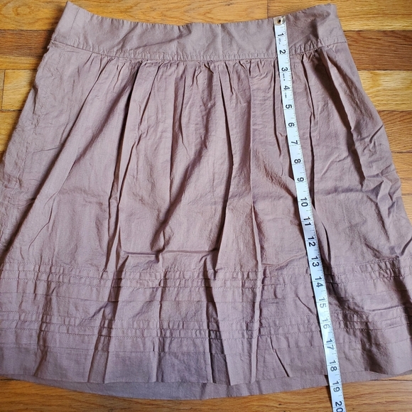 Ann Taylor Loft a-line pleated 100% cotton skirt size 2‎ - Picture 3 of 8